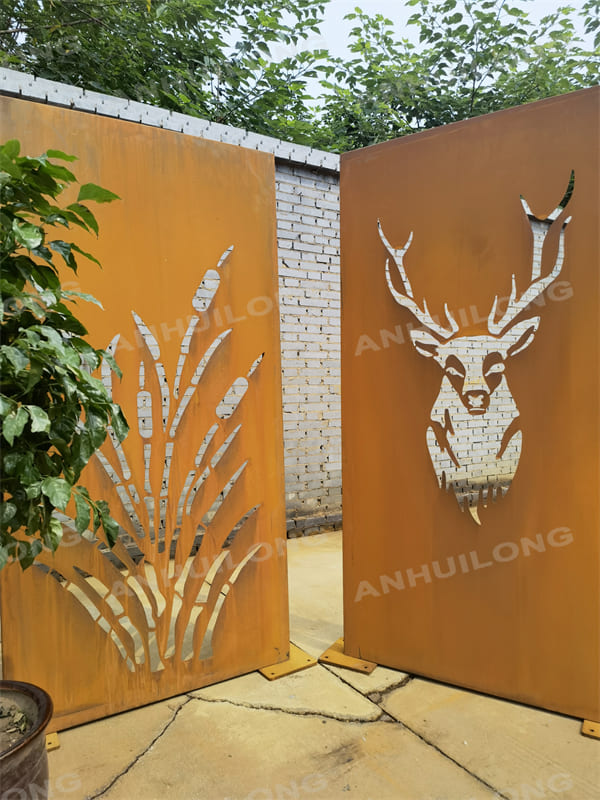 Room Divider Flowleaf Garden Steel Panels