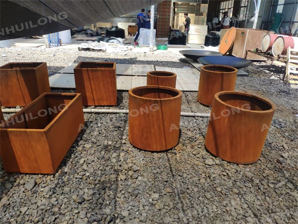 Freely Design Of Corten Steel Planter Pot