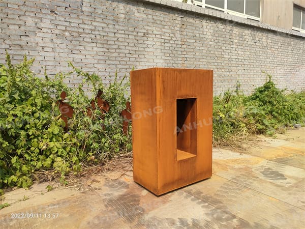 Corten Steel Planter Pot For Outdoor