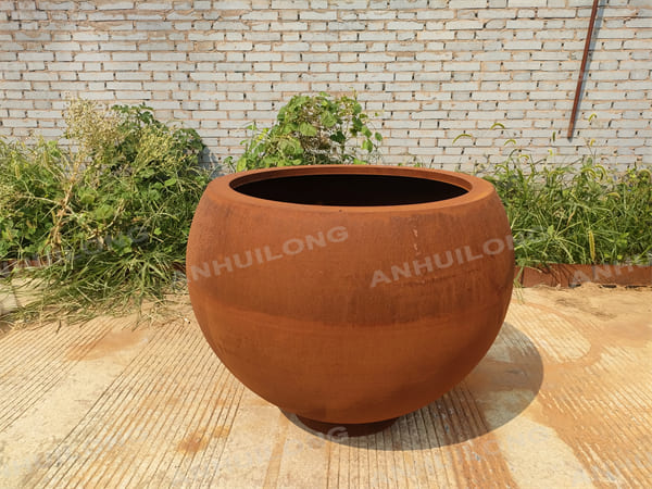 Safe And Halmless Corten Steel Planter Pot