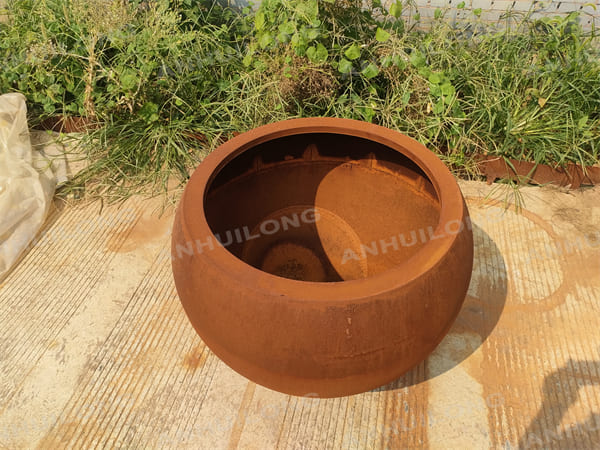 Safe And Halmless Corten Steel Planter Pot
