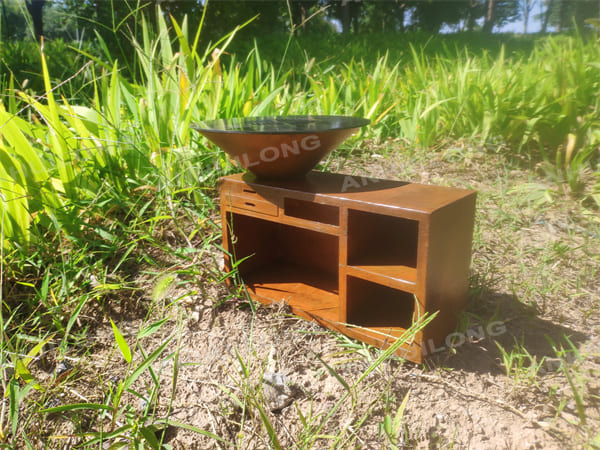 Multifunctional Camping Rust Corten Barbecue For Outside Kitchen Manufacturer