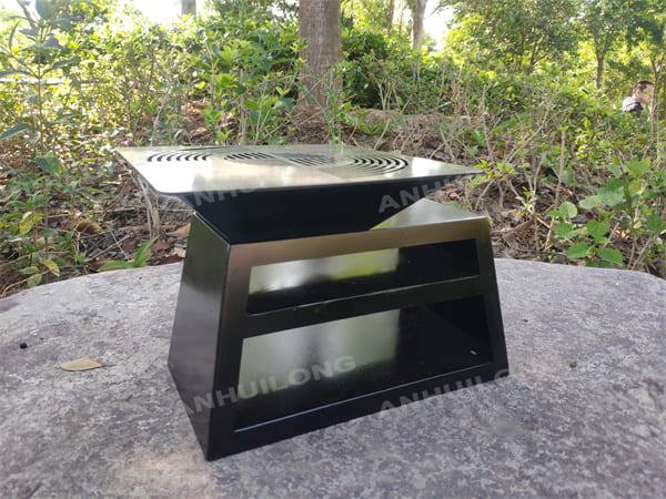 Minimalism Black Painted corten steel charcoal grill For bbq kitchen Supplier