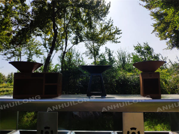 AHL Outdoor Corten Steel BBQ Grill For Activity