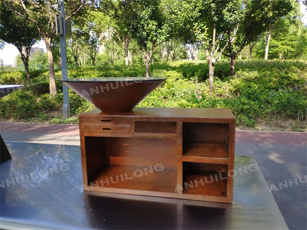 Multipurpose Outdoor Corten Steel Grill