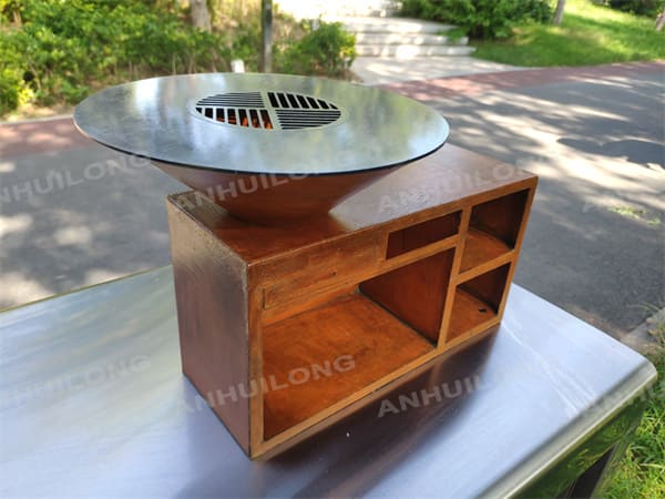 Multipurpose Outdoor Corten Steel Grill