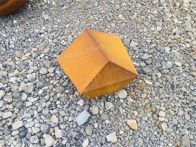 bespoke corten steel planter box outdoor