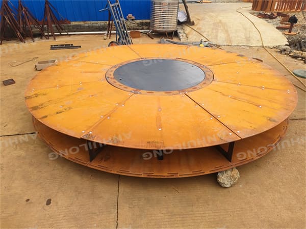 maintenance-free corten steel fire pit for outdoor use