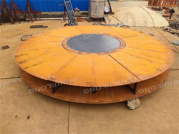 maintenance-free corten steel fire pit for outdoor use