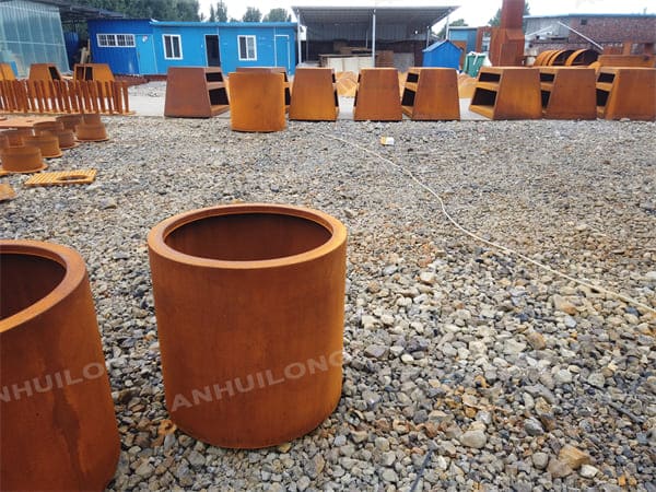 Freely Design Of Corten Steel Planter Pot