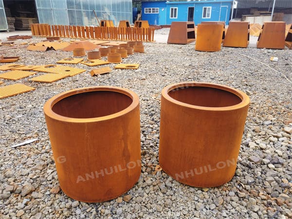 Freely Design Of Corten Steel Planter Pot