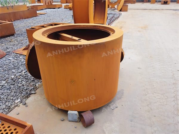 Corten Steel Planter Pot With Different Shape For Office