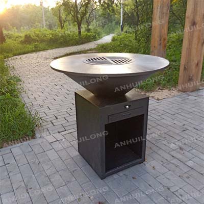 Bonfire Round Corten BBQ Outdoor For sale