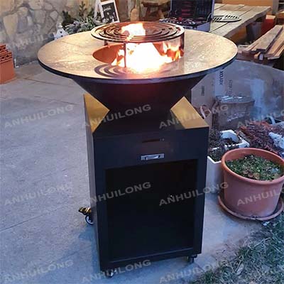 Bonfire Round Corten BBQ Outdoor For sale