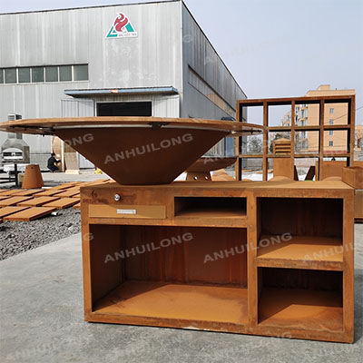 Foldbale Round Barbeque Grill For bbq kitchen Factory