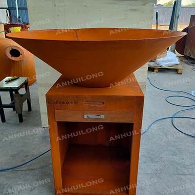 Outdoor Camping corten steel charcoal grill Specializing in the production