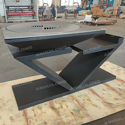 Outdoor Camping corten steel charcoal grill Specializing in the production