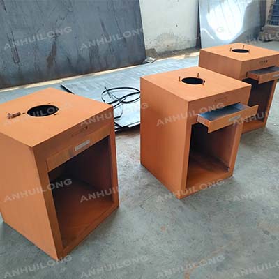 Outdoor Camping corten steel charcoal grill Specializing in the production