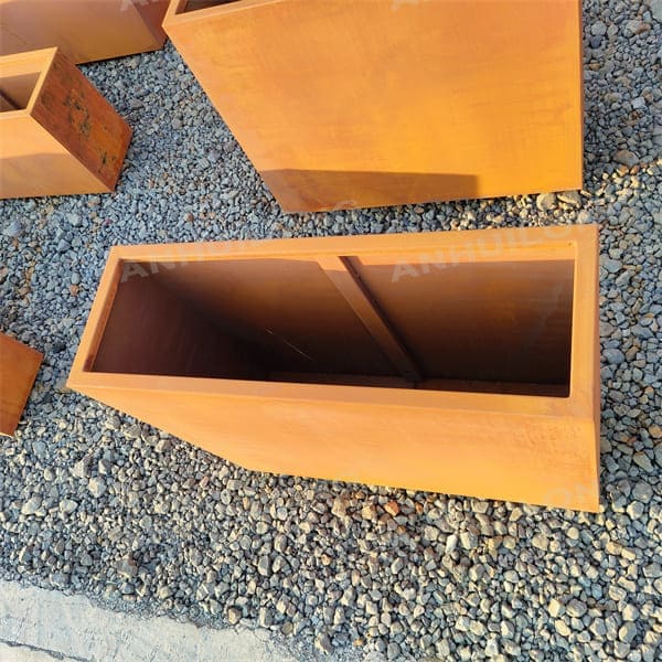 rust-like corten steel flower pot Wholesale