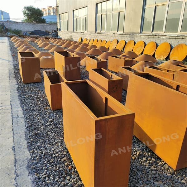 rust-like corten steel flower pot Wholesale