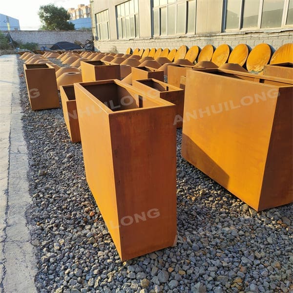 rust-like corten steel flower pot Wholesale