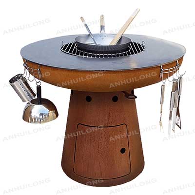 kitchenaid Rectangular Corten Barbecue For Party Wholesale