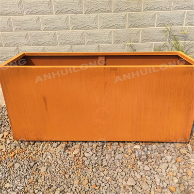 Durable, long-life weathering steel plant pots