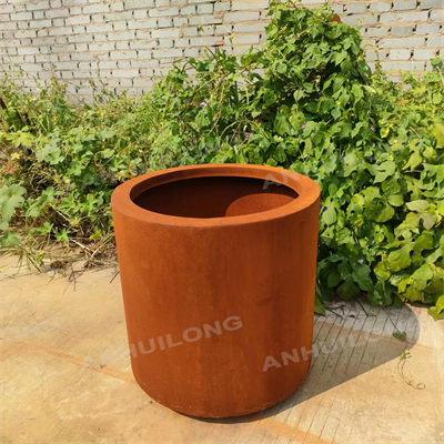 Simple and Durable Weathering Steel Planter