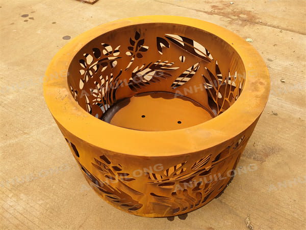 nostalgia and maintenance-free Corten Steel Planter for For Ornamental Garden