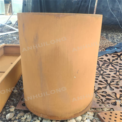 The natural beauty corten steel planter