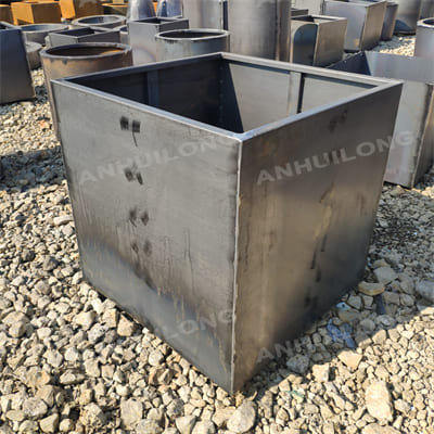 AHL weathering steel planters in different heights
