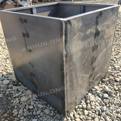 AHL weathering steel planters in different heights