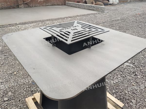 rust durable corten steel Bbq stove for outdoor use