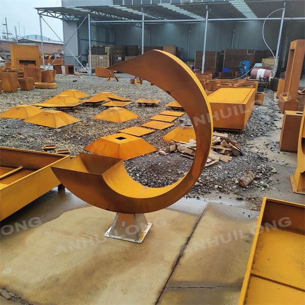 Industrial Landscape corten steel water fountain for Holiday Village supplier