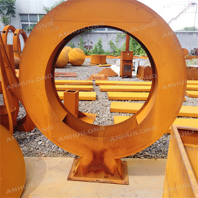 No paint corten steel water fountain For Ornament