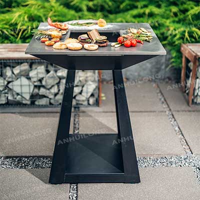 Personalized Courtyard Rust Charcoal barbeque grill