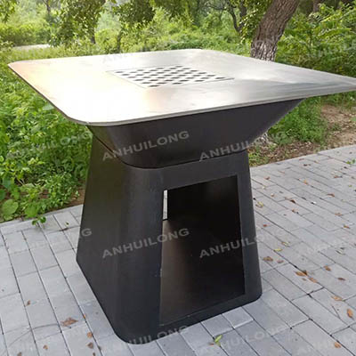 Stainless Steel Substitute Black Painted Corten Steel bbq grill