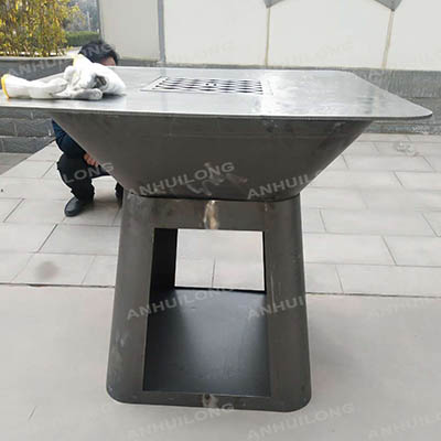 Stainless Steel Substitute Black Painted Corten Steel bbq grill