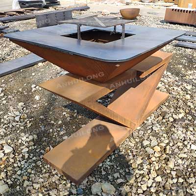 Top sponsor listing Amazon Hot Selling Black Steel Foldable Square Barbecue