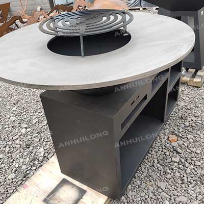 Trolley Square Shape Charcoal BBQ Grill