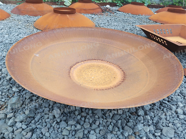 China Cheap Corten Steel Fire Pit Disk-Shaped For Sale