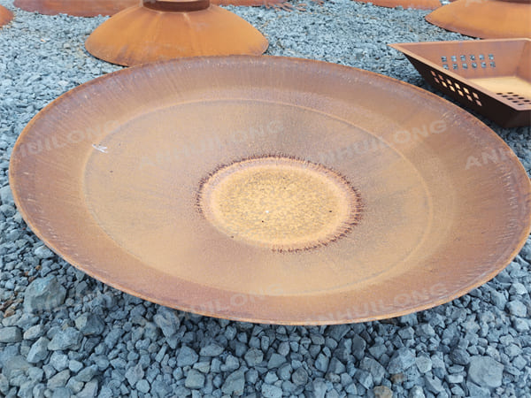 China Cheap Corten Steel Fire Pit Disk-Shaped For Sale