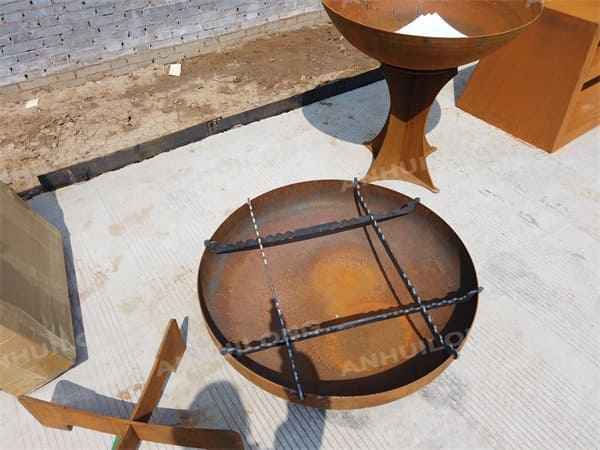 wood burning Corten Steel bbq