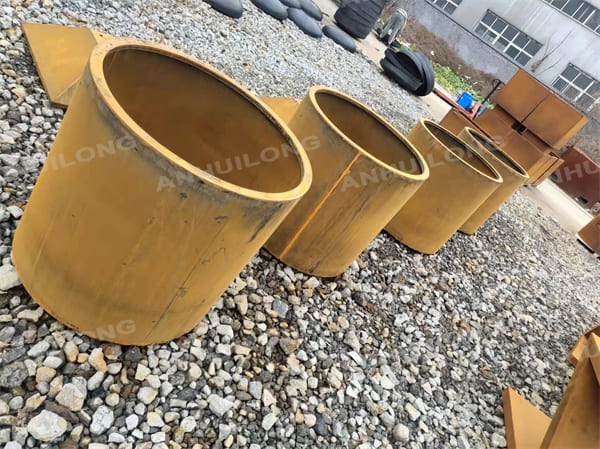 Cylinder Corten Steel Planter For Garden Design