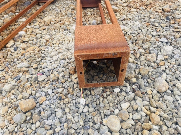 European Style Corten Lighting Bollards With Led Lights