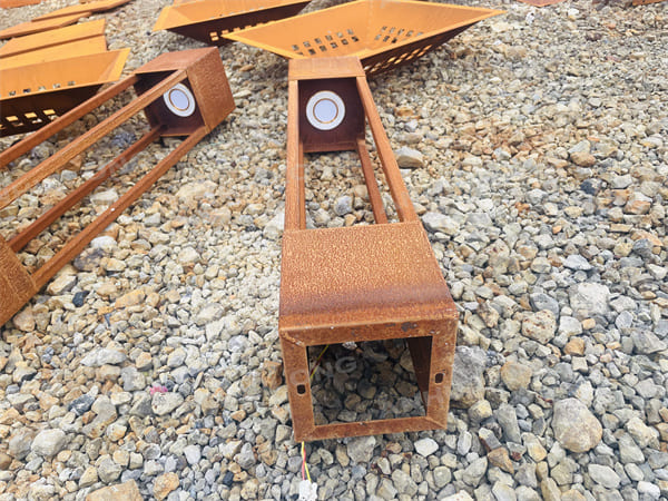 European Style Corten Lighting Bollards With Led Lights