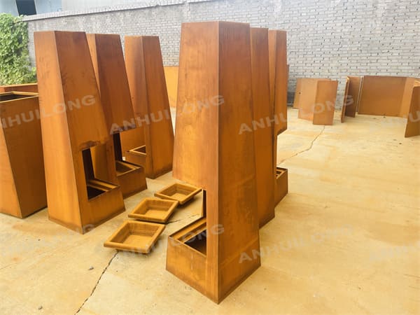 Factory Sale Light In The Box With Corten Finish