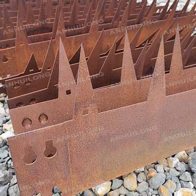 Garden border edging corten steel rusted metal Raised garden grow bed garden edging for landscaping