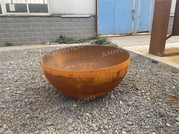 Heating Fire Pit Corten Steel Metal No Maintenance