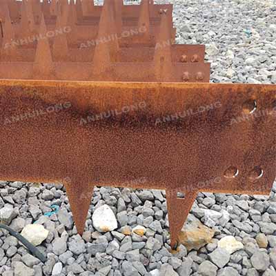 High Quality Supply Finished Corten Steel Metal Steel Garden Edging For Landscape